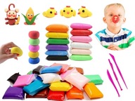 HIT Plastelina ZESTAW piankolina glina 36 sztuk prezent pod choinkę