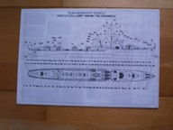 Modelarstwo Okrętowe ORP Grom/Błyskawica + szkielet 1:300
