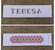 Zakładka ręcznie haftowana