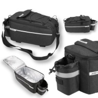 SAKWA ROWEROWA WODOODPORNA 10L NA BAGAŻNIK Z ODBLASKAMI TORBA NA ROWER