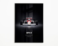 PLAKAT MCLAREN MP4/4 AYRTON SENNA 88 IDEALNY NA PREZENT NAJWYŻSZA JAKOŚĆ A3