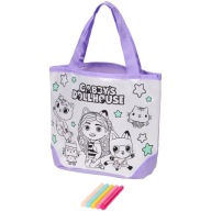 Torebka do Kolorowania Malowania Torba + Pisaki KOCI DOMEK GABI