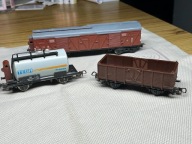 PIKO 3 WAGONY TOWAROWE