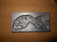 STARA ALUMINIOWA FORMA DO LIZAKÓW RYBA WELONKA