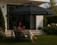 Parasol ogrodowy 3,5m składany wodoodporny + pokrowiec GRATIS!!!