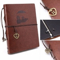 Album Baza Do Scrapbookingu Zdjęć Czarne Strony Skórzany Zeszyt Brązowy