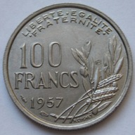 Francja 100 franków 1957 - Marianna z pochodnią - stan 1/2