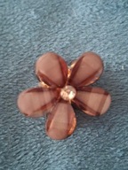 SPINKA NA KLIPS DO WŁOSÓW KWIAT PERŁY KWIATUSZKIEM KWIATUSZEK ECRU MODNY