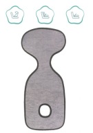 Wkładka do fotelika Fillikid 0-36 kg kolor szary