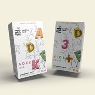 Witamina D3 + E KIDS dla dzieci w kroplach z lukrecją i kakaowcem na75 dni