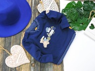 Steiff - markowa bluza efekt 2w1 , miś r 74