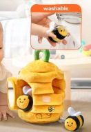 Sensoryczny pluszowy zabawkowy domek UL dla dzieci Bee House 6m+ roczek
