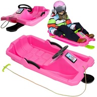 Sanki ślizgacz plastikowy z hamulcami kierownicą dla dzieci