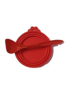 Pokrywka na puszkę karma dla psa kota Silikonowa ZESTAW POKRYWKA + ŁYŻECZKA