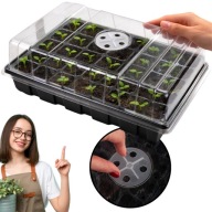 MINI SZKLARNIA SZKLARENKA DOMOWA OGRODOWA NA PARAPET DO WYSIEWU NA BALKON