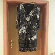 Sukienka L C&A melanż wzorów dzianina cudna