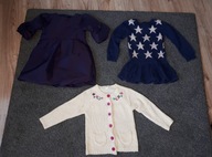 Sukienka i sweter dla dziewczynki w rozm 110 - 116