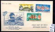 Pitcairn Island 10 , nr 32/ 4 , FDC , komplet