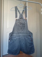 janina 42 spodenki dżins krótkie janina szelki szare