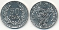 Kolumbia 50 Pesos - 2008r ... Monety