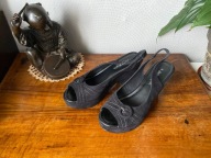 JANE KLAIN piękne sandały koturn platforma 39 (6)