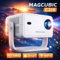 Projektor Magcubic 1080P Android 14 WiFi6 BT Auto Keystone 650ANSI 4K