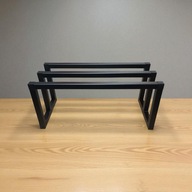 STOJAK NA BUTY OBUWIE 45x20 NOWOCZESNY PÓŁKA SOLIDNY LOFT INDUSTRIAL CZARNY