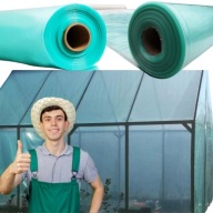 FOLIA OGRODNICZA TUNELOWA ZIELONA MOCNA TRZY WARSTWY WARTER POLYMERS UV4 8m