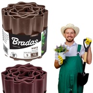 OBRZEŻA OGRODOWE TRAWNIKOWE Z TWORZYWA SZTUCZNEGO DO OGRÓDKA 900 cm x 25 cm