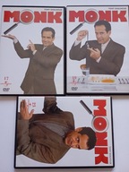 Monk 3 filmy DVD odcinek 17 Monk w teatrze 19 i 23 3 płyty 127 min. 2007 r.