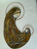 SZKŁO WITRAŻOWE TIFFANY MATKA BOSKA Z DZIECIĄTKIEM