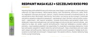 Klej do szyb samochodowych REDPAINT poliuretanowy 310 ml