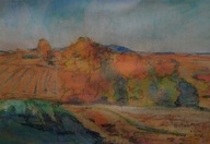 WŁODZIMIERZ NAŁĘCZ. PEJZAŻ POLSKI. STUDIUM. OKOŁO 1939