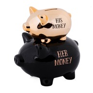 Skarbonka śmieszna na prezent dla pary małżeństwa na ślub Świnka Home&You