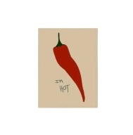 Plakat „I’m Hot” – Minimalistyczna Dekoracja Ścienna