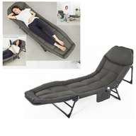 Łóżko polowe turystyczne kanadyjka 200 cm x 65 cm szary