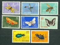 RUMUNIA ** Motyle, owady Mi 2260-67