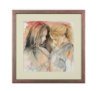 Miarczyńska (Hannah), 30x30 cm, "SZEPTY". cert. AgraArt