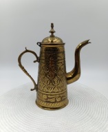 Zabytkowy, mosiężny dzbanek do herbaty/kawy w stylu wschodnim 1910 r.