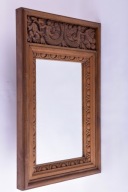 Lustro dębowe w solidnej rzeźbionej ramie73x45cm