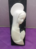 święta MATKA BOSKA? mała płaskorzeźba figurka obrazek kamień zawieszka