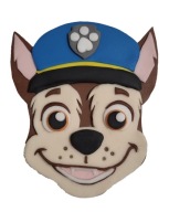 Figurka 2D Psi Patrol piesek Chase z masy cukrowej na tort