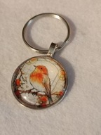 Śliczny breloczek do kluczy z ptaszkiem