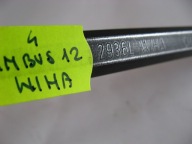 Super mocny klucz trzpieniowy IMBUS 12mm WIHA CR V