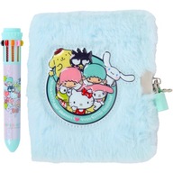 Zestaw Pamiętnik Pluszowy z Kłódką A6+ Długopis HELLO KITTY KUROMI