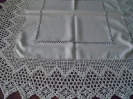 OBRUS OBSZYTY RECZNA ROBOTA 80 x 80