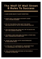 Plakat „The Wolf of Wall Street” – Stylowy Plakat Filmowy Premium