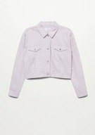 M A N G O kurtka jeansowa różowa fioletowa lawendowa dżinsowa katana y2k L