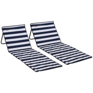 Zestaw leżaków plażowych Outsunny 142x51x40 cm 2 szt.