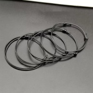 BRANSOLETKA SZNUREK KABAŁA na szczęście czarna SZYBKO woskowana 1szt